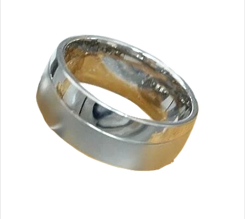 Steel Pure Ring Bandring Partnerring aus Edelstahl, 8 mm breit