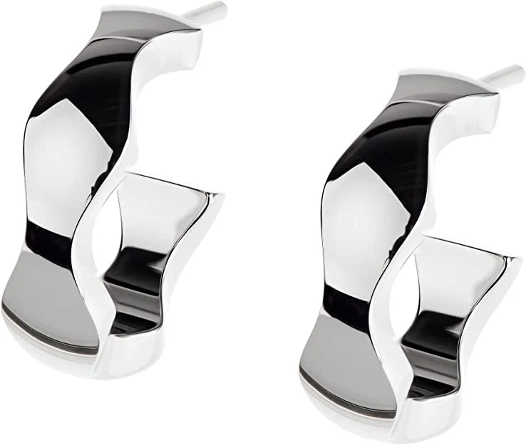 Ernstes Design Damen Evia Ohrringe Creolen Silber E576