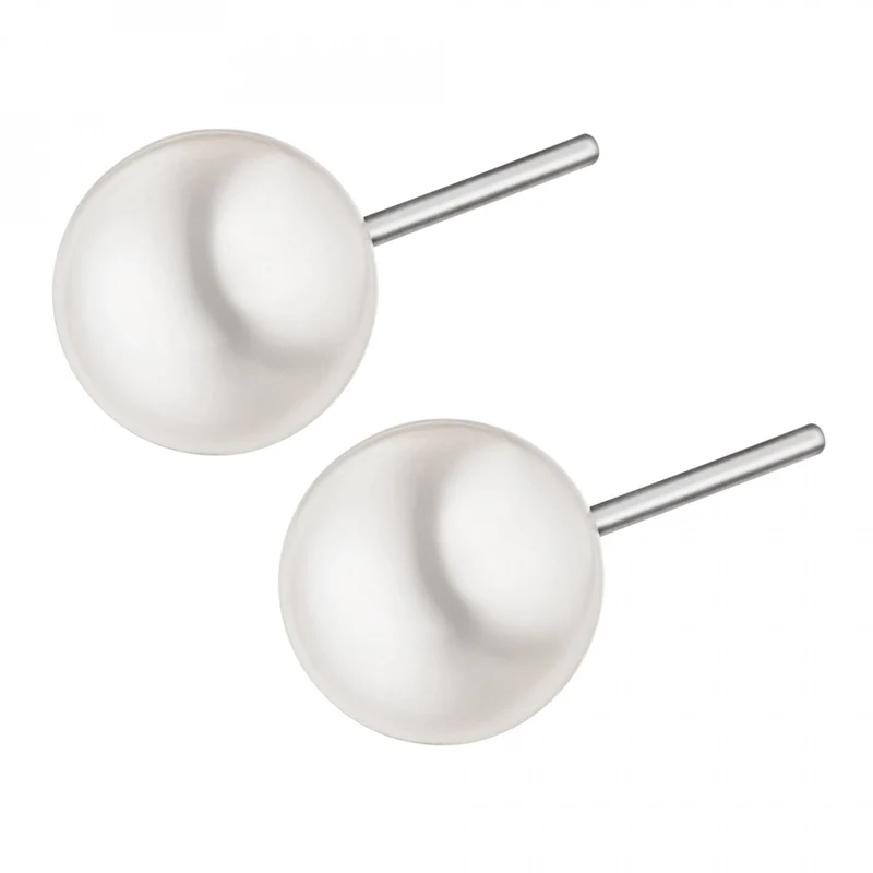 Ernstes Design Damen Ohrstecker Perlen Silber E248