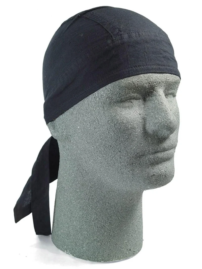 Schwarzes Bandana Cap Head Bandana Kopftuch Headwrap