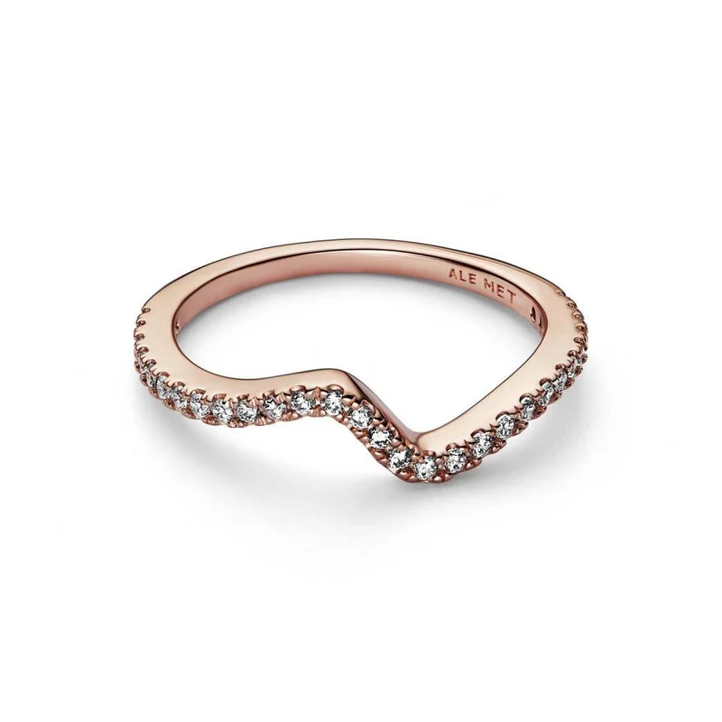Damen Sparkling Wave Ring 182539C01-54