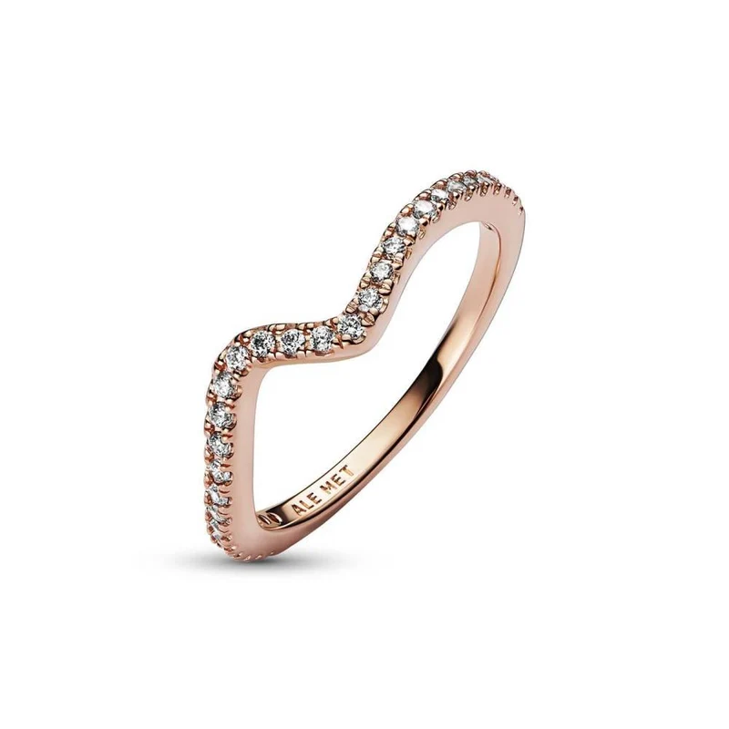 Damen Sparkling Wave Ring 182539C01-54