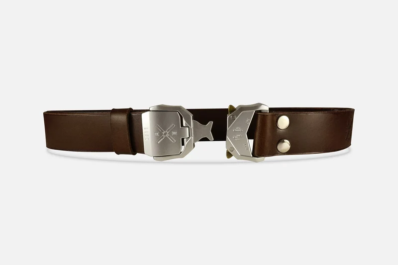 GÜRTEL TARTAR X - BUTTERO BRAUN/SILBER