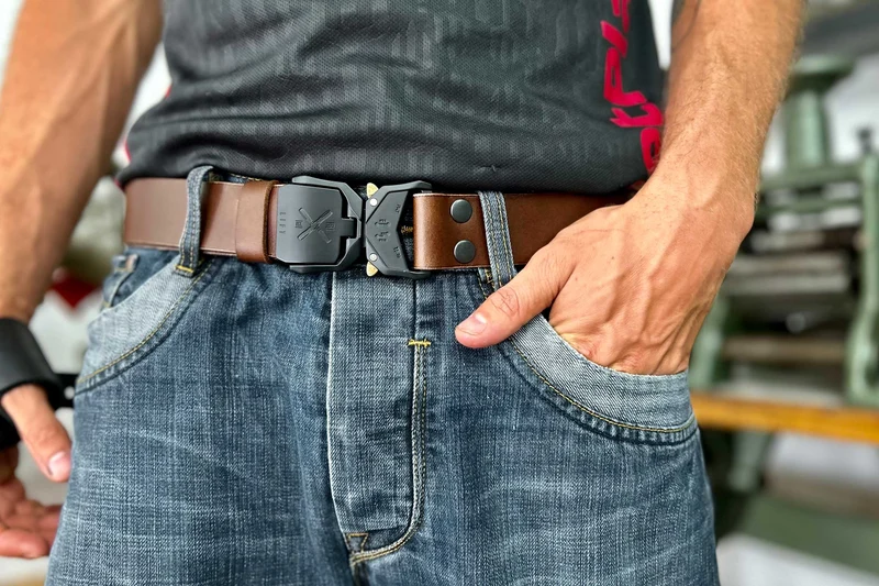 GÜRTEL TARTAR X - BUTTERO BRAUN/SCHWARZ