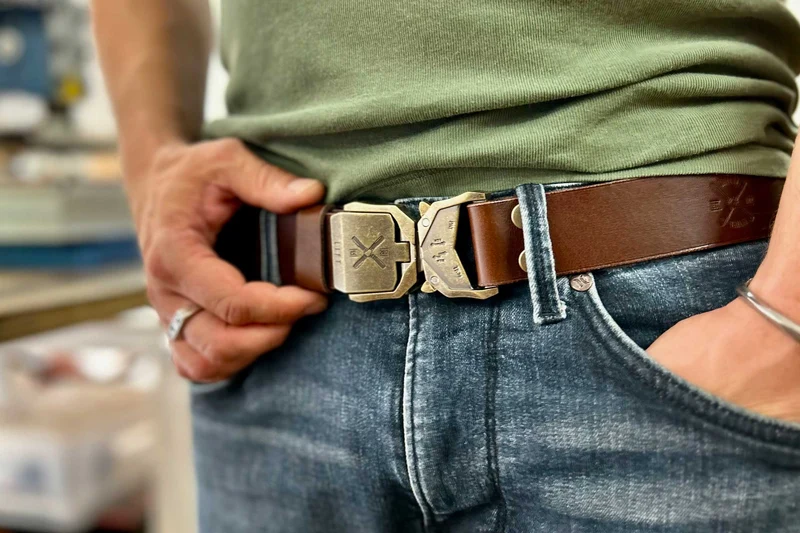 GÜRTEL TARTAR X - BUTTERO BRAUN/SCHWARZ