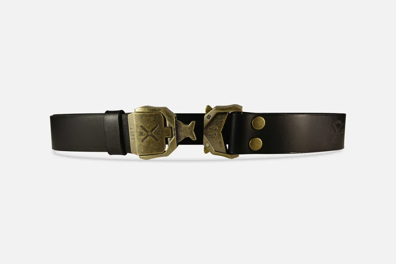 GÜRTEL TARTAR X - BUTTERO BLACK/ALTMESSING