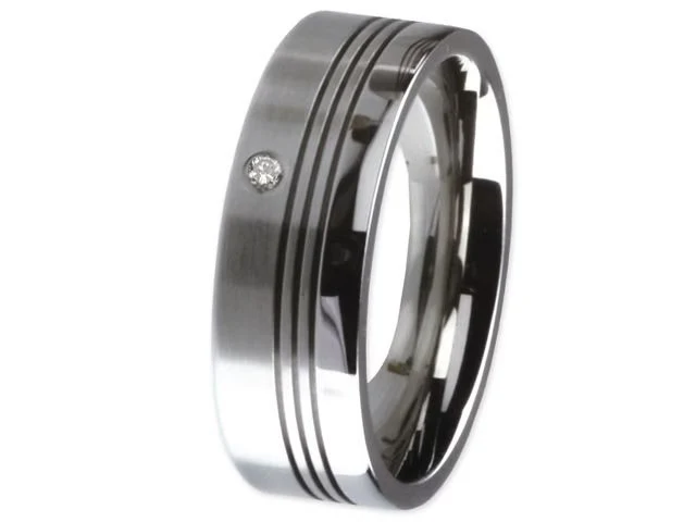 Ernstes Design Damen Brillant Ring Größe 55 Silber R136-55