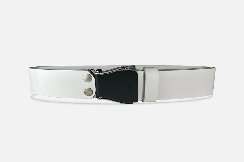 GÜRTEL STANDARD WEIß/SCHWARZSILBER