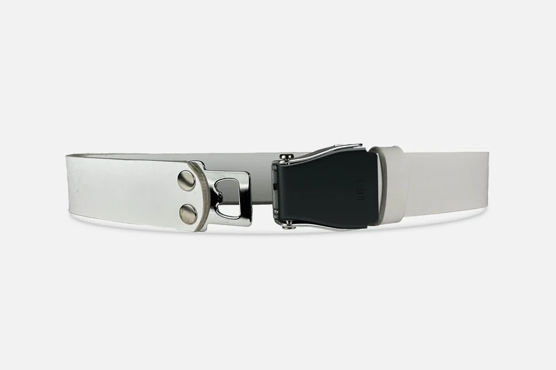 GÜRTEL STANDARD WEIß/SCHWARZSILBER