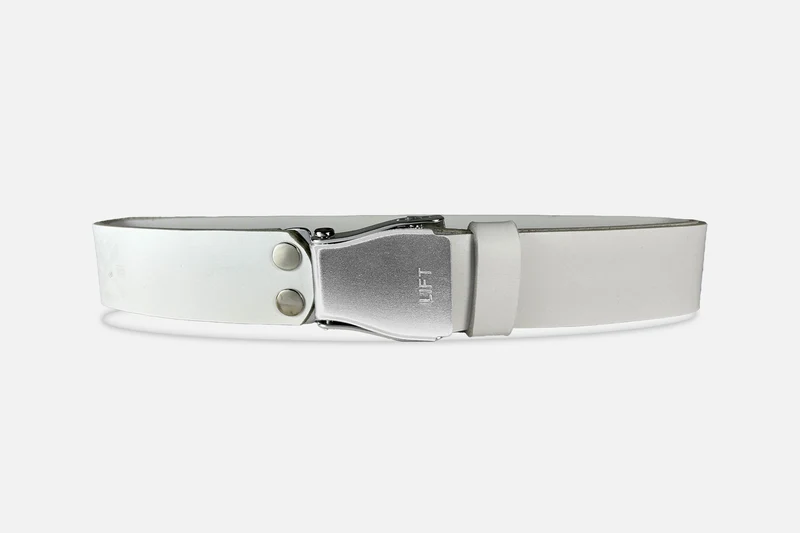 GÜRTEL STANDARD WEIß/ROH SILBER