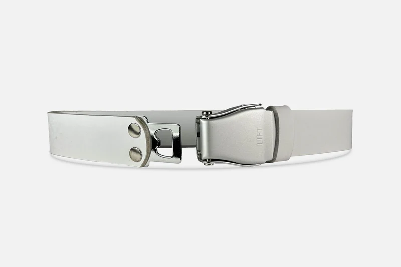 GÜRTEL STANDARD WEIß/SILBER