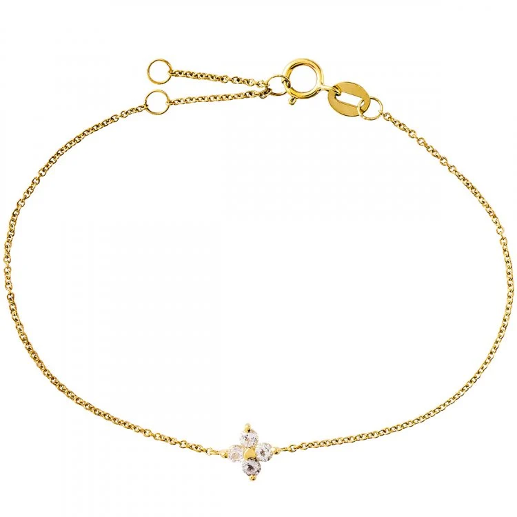 Xenox Damen Armband Fashion mit rosa Topas Stein Gold XG4594GWT