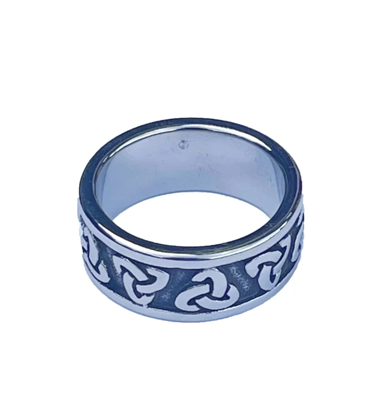 Ring Fingerring Bandring Edelstahl Keltischer Knoten Biker Rocker
