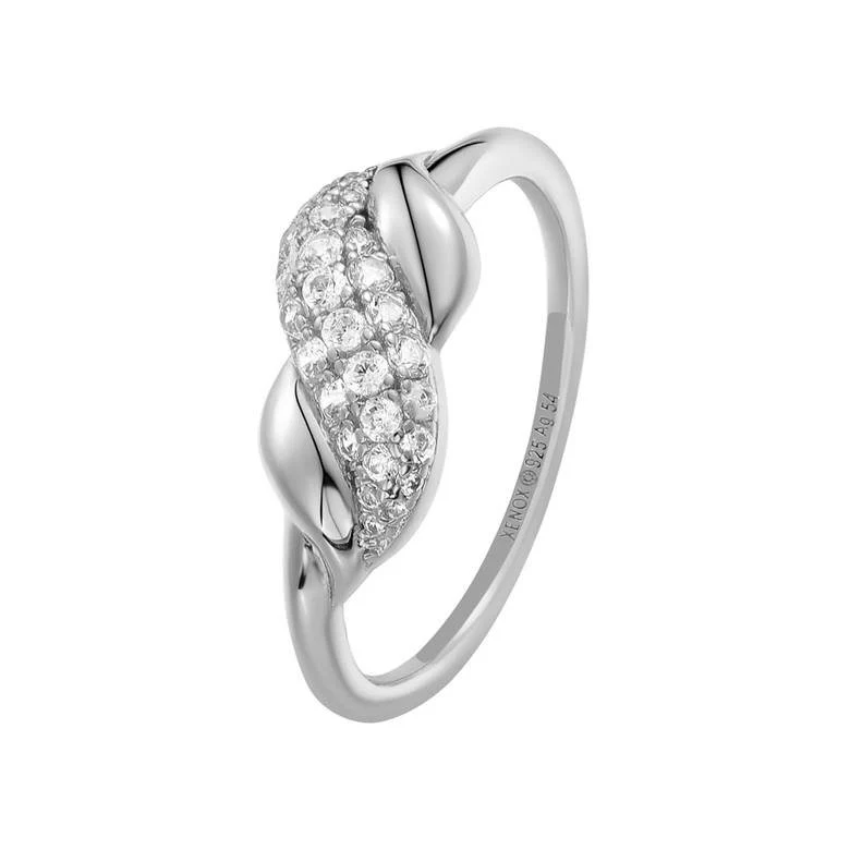 Xenox Damen Ring Zirkonia Twinkle Größe 54 Silber XS91325/54