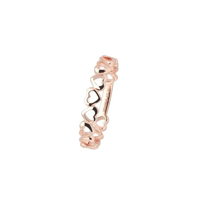 Xenox Damen Ring Herzen Größe 54 Rosegold XG4425R/54