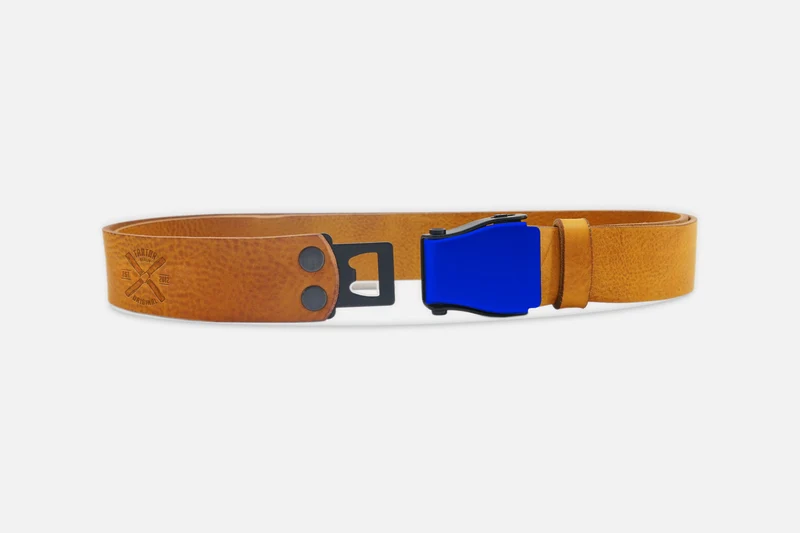 GÜRTEL STANDARD COGNAC LIGHT/MIXED BLAU