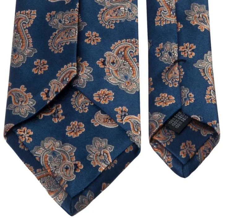 Seiden-Jaquard-Krawatte mit Paisley-Muster