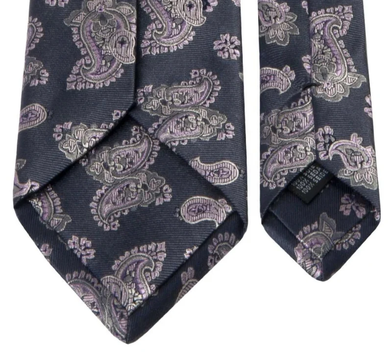 Seiden-Jaquard-Krawatte mit Paisley-Muster