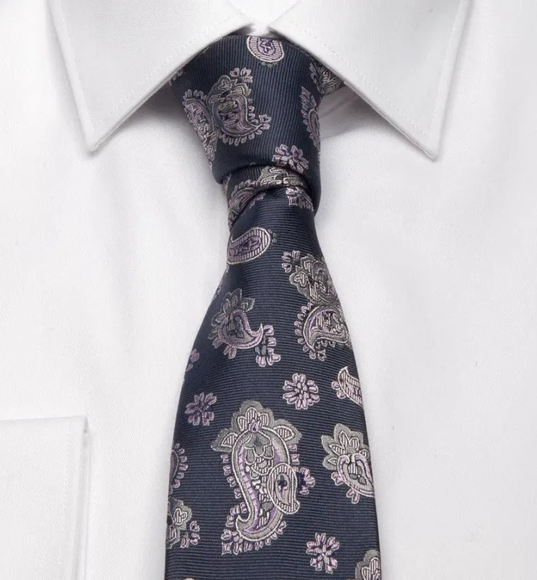 Seiden-Jaquard-Krawatte mit Paisley-Muster