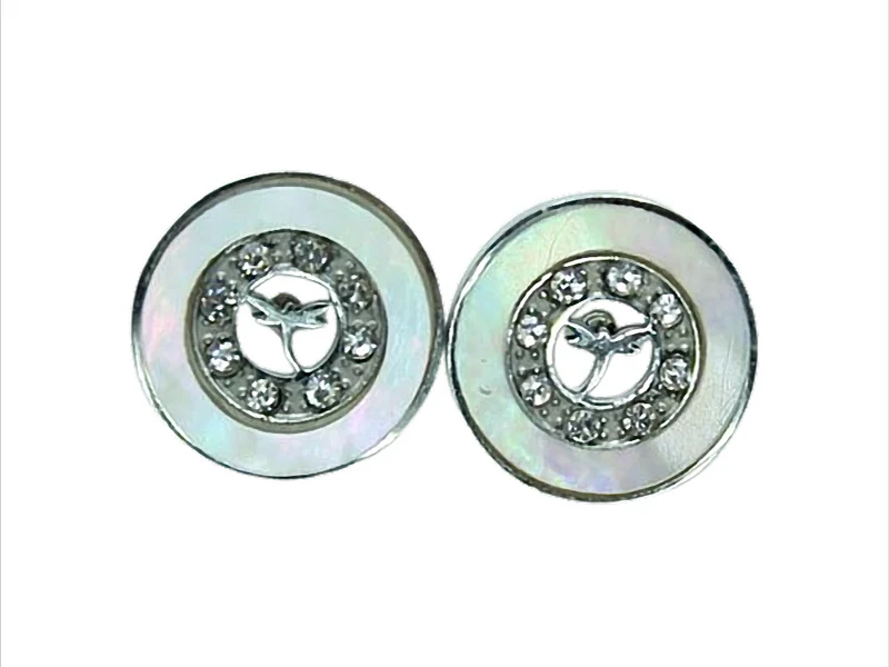 Dragonfly Pearl Glow Ohrstecker Edelstahl mit Libelle und Strass, Ø 13 mm