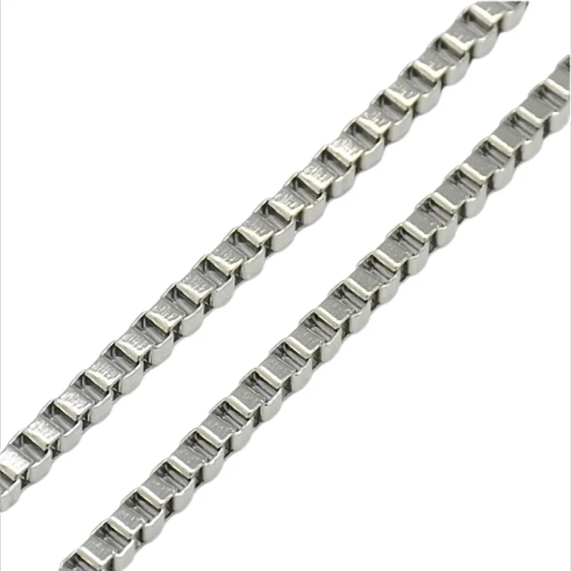 Torino Cube Venezianerkette aus Edelstahl – 3 mm stark – 50, 55 oder 60 cm