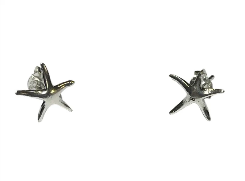 „OceanSpirit“ Ohrstecker Seestern – 925er Silber – 10 x 12 mm