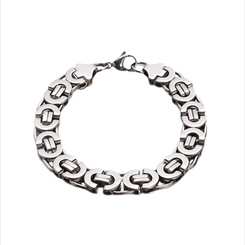 „Titanen-Glied“ Edelstahl Armband Kettenarmband 21 cm lang, 11 mm breit