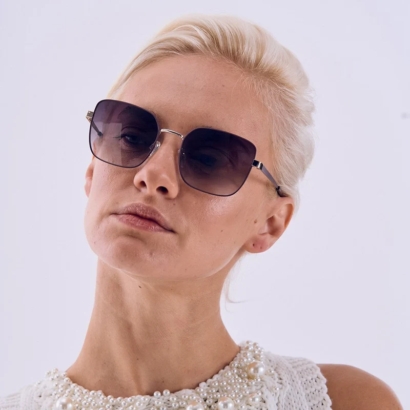 Sonnenbrille Metall BL AUBERGINE 56X20X140