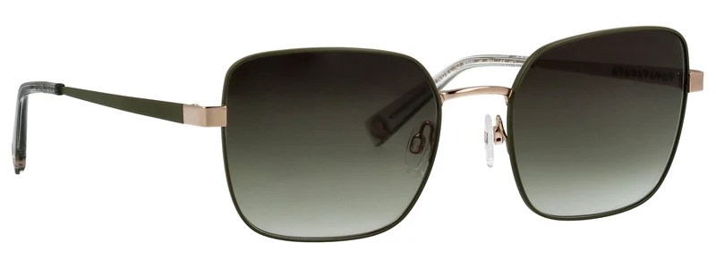 Sonnenbrille Metall BL OLIV 56X20X140
