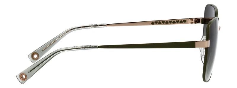 Sonnenbrille Metall BL OLIV 56X20X140