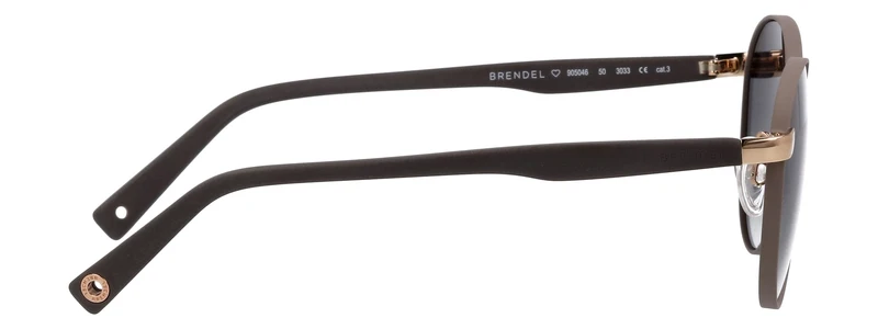 Sonnenbrille Metall BL BRAUNGOLD/KIESELGRAU 53X19X140