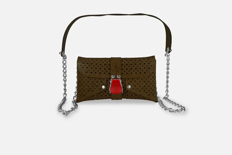 MINI BAG VINTAGE BROWN/ROT