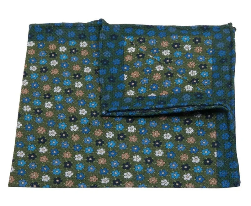 Einstecktuch mit Blüten Muster