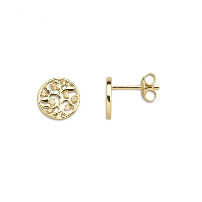 Xenox Damen 925 Sterling Silber Ohrstecker XS3564G