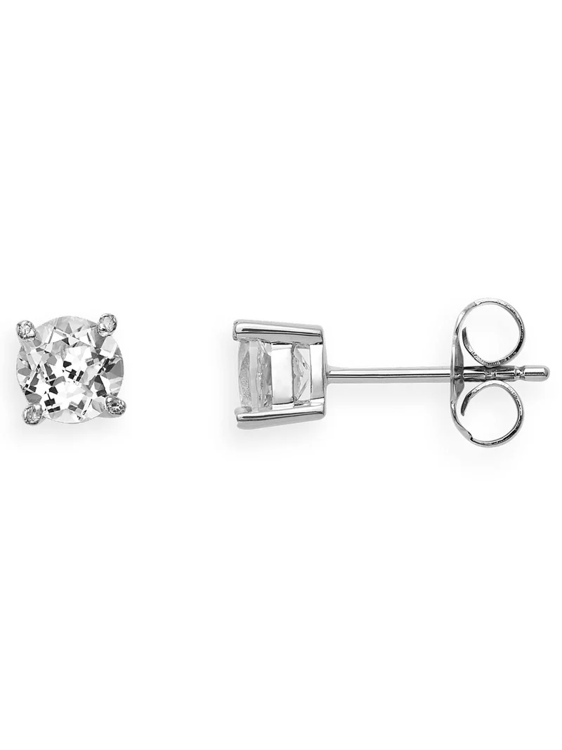 Xenox Damen Ohrstecker 375er Echt Gold 9K Weißgold XG4541