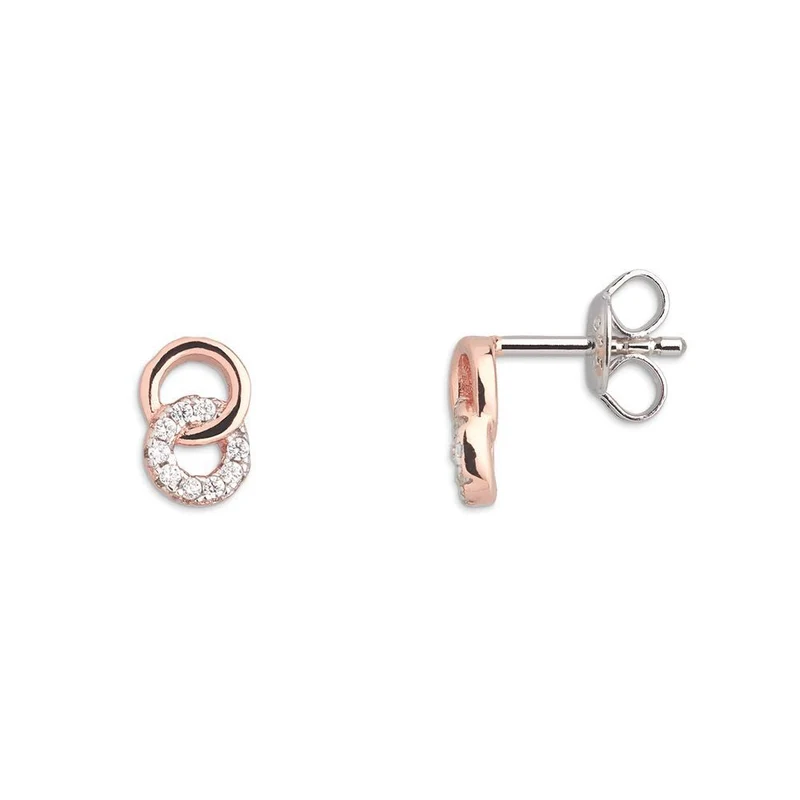 Xenox XS3738RN Ohrstecker Happy Hour Zirkonia Kreisform Rosé