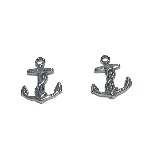 Nautic Spirit Studs Ohrstecker Ankeraus Edelstahl – ca. 12 × 15 mm