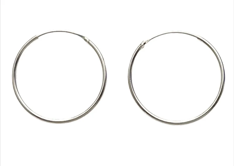 Silver Circle Creolen 925 Sterling Silber – Ø 10 / 18 / 20 / 25 mm – 1 mm Stärke