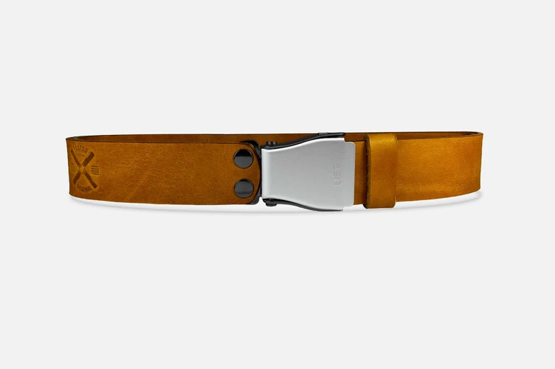 GÜRTEL STANDARD COGNAC/MIXED SILBER