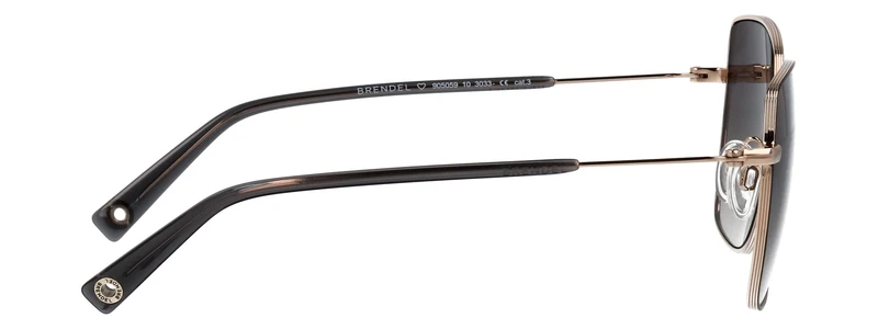 Sonnenbrille Metall BL SCHWARZ 56X17X140