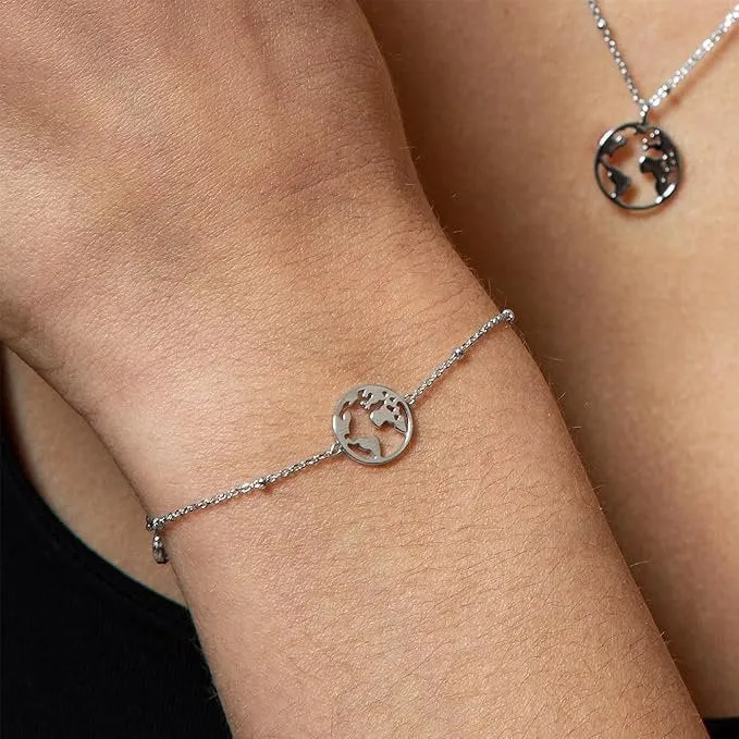 Xenox Damen Armband Happy Hour mit Weltkugel Charm