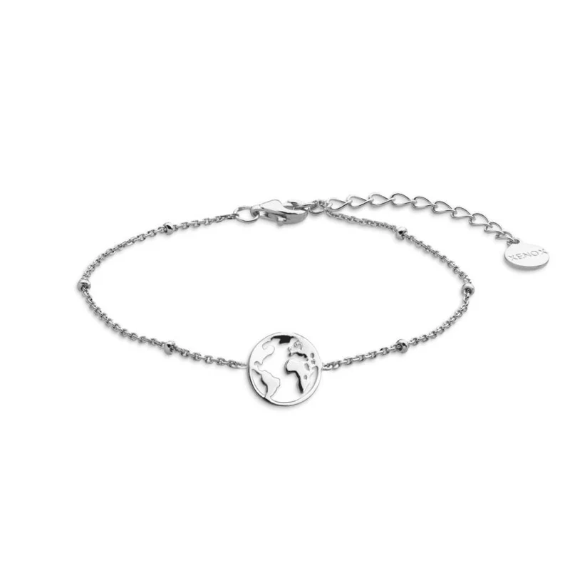 Xenox Damen Armband Happy Hour mit Weltkugel Charm