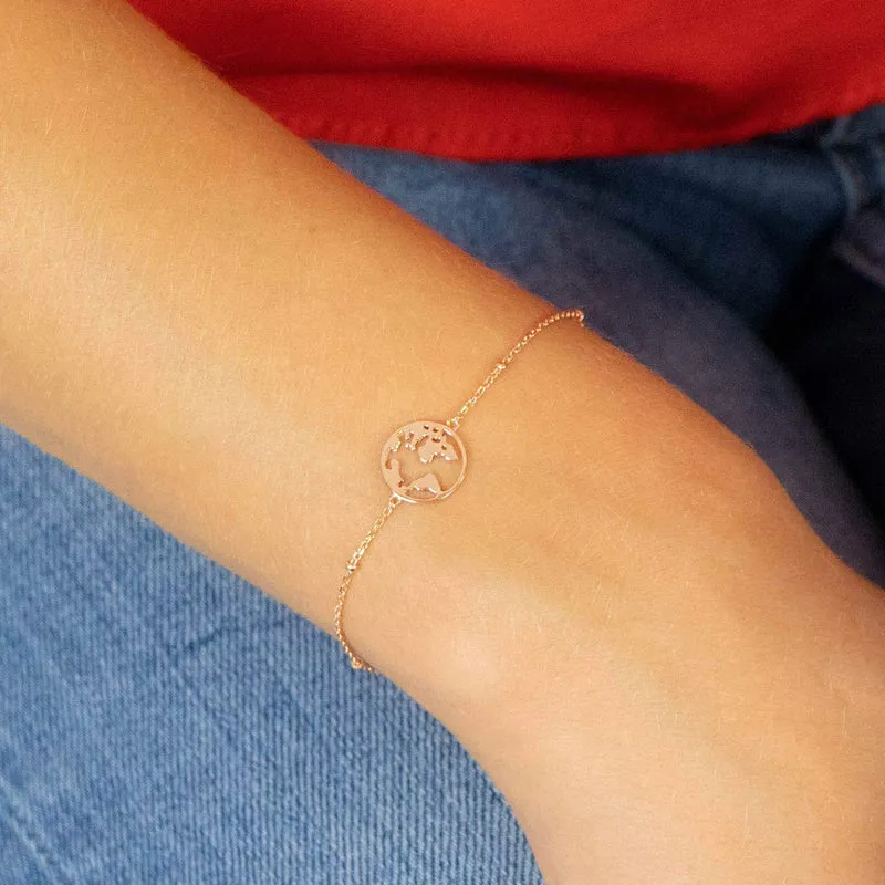 Xenox Damen Armband Happy Hour mit Weltkugel Charm