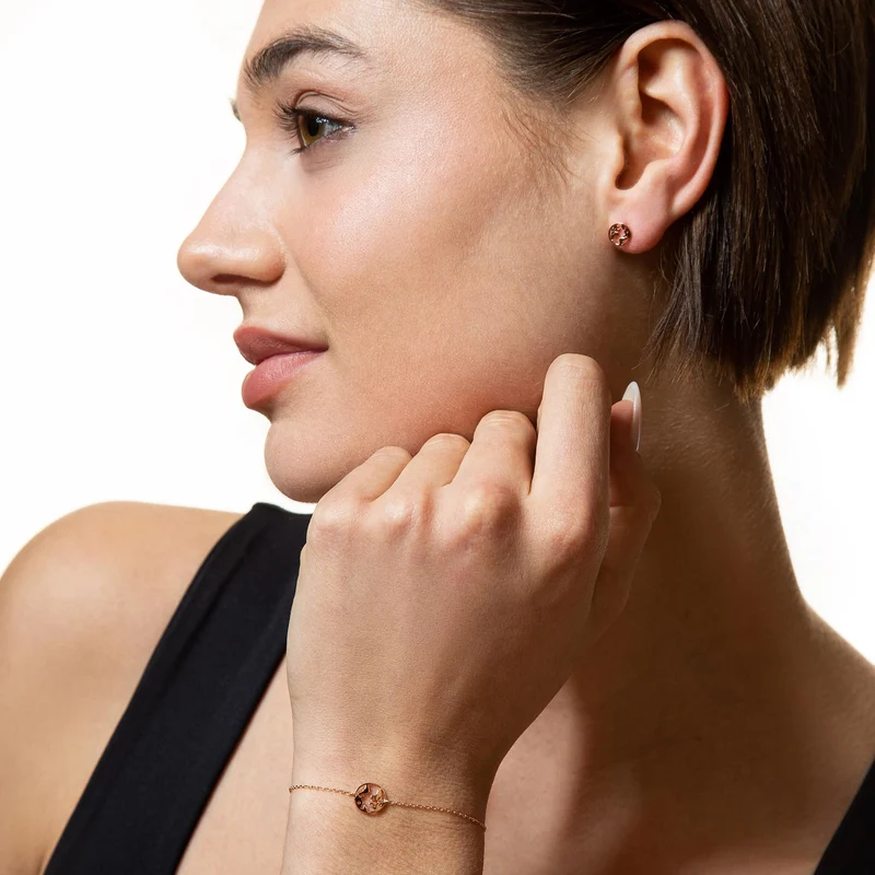 Xenox Damen-Armband Wanderlust mit Weltkugel Anhänger XS316