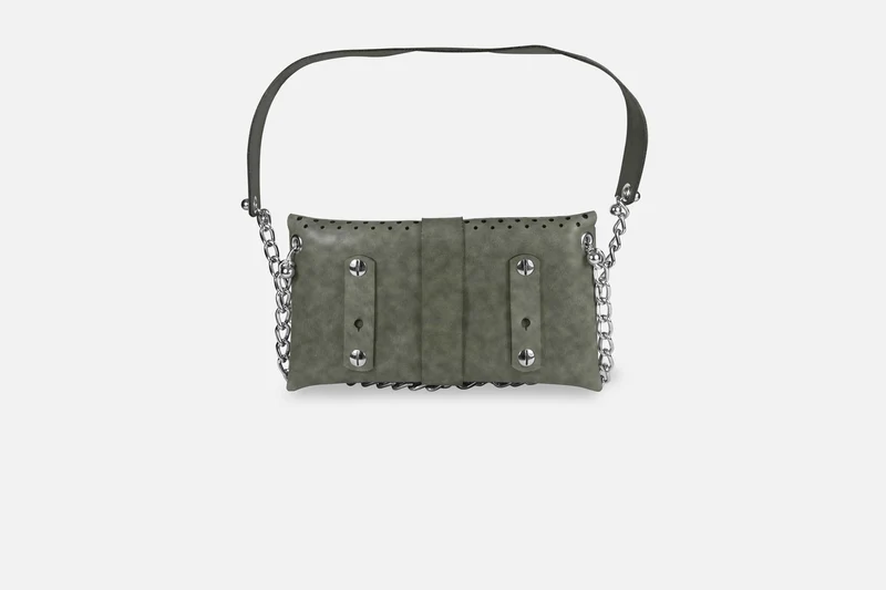 MINI BAG VINTAGE ASH/SILBER GLÄNZEND