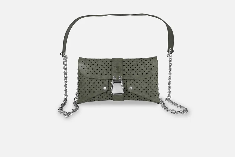 MINI BAG VINTAGE ASH/SILBER GLÄNZEND
