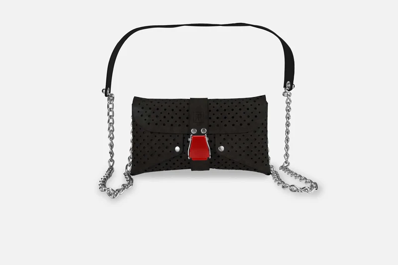 MINI BAG VINTAGE BLACK/ROT