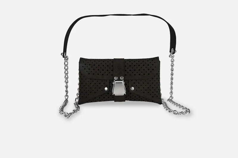 MINI BAG VINTAGE BLACK/SILBER MATT