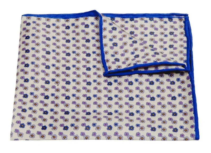 Einstecktuch aus Seiden-Twill mit Paisley Muster