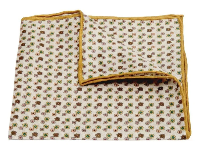 Einstecktuch aus Seiden-Twill mit Paisley Muster